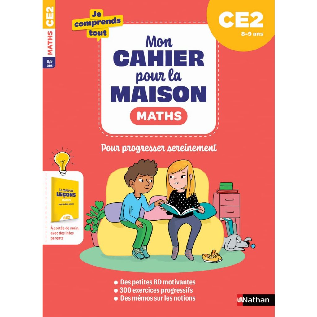 Sách Bài Tập Toán Tiếng Pháp Lớp 3 - Mon Cahier Pour La Maison Maths CE2